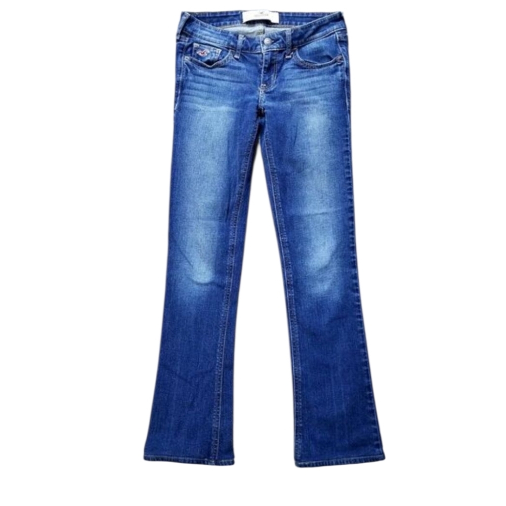 Holliser Blue Women's Jeans Low Rise Y2K